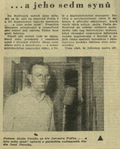 vh - ... a jeho sedm synů. In Čs. rozhlas a televize 40-1960 (20. 9. 1960), s. 2 (článek) 01