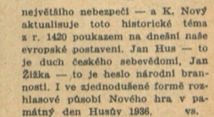 vs - O hrách, které uslyšíme. Karel Nový - Na Táboře 1490. In Radiojournal 27-1936 (4. 7. 1936), s. 11 (článek) 02